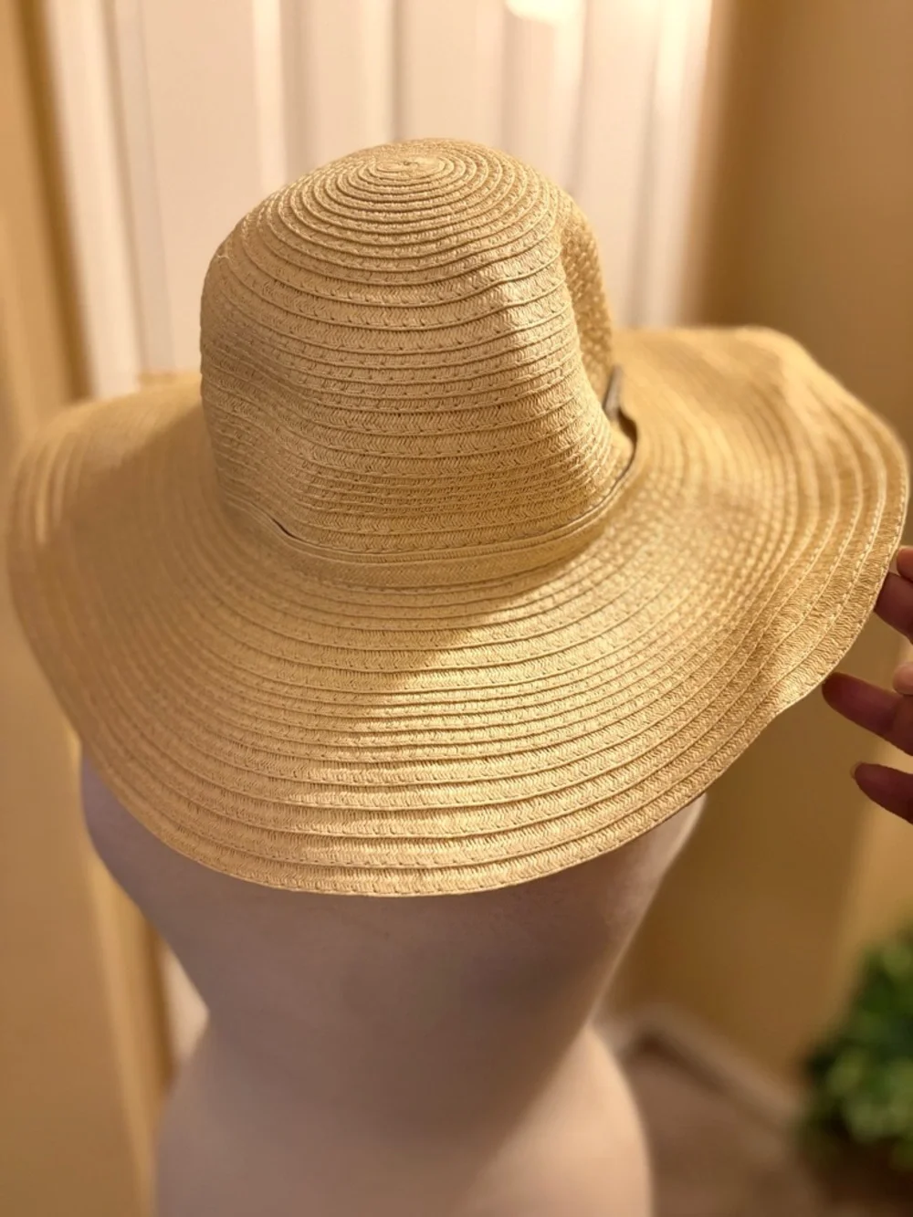 Y2K Bebe Floppy Wide Brim Straw Hat